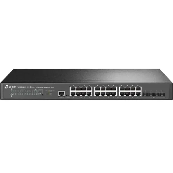 Image of TP Link Omada 24-Port 2.5GBASE-T and 4-Port 10GE SFP+ L2+ Managed Switch with 16-Port PoE+ & 8-Port PoE++ SG3428XPP-M2