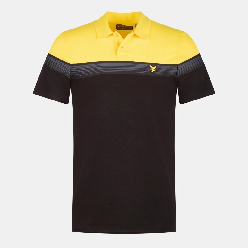 Image of Lyle and Scott Polo Shirt and Pants Set - Yellow Yellow XS