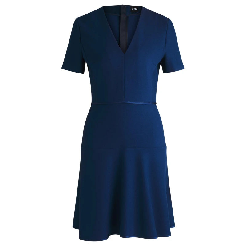 Image of Boss Womens Dirosa T-Shirt Dress Open Blue female 4 (XXS)