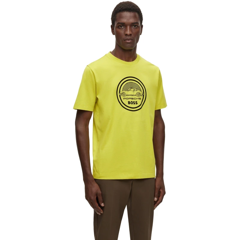 Image of Boss Mens Tiburt Ps T-Shirt Green male S