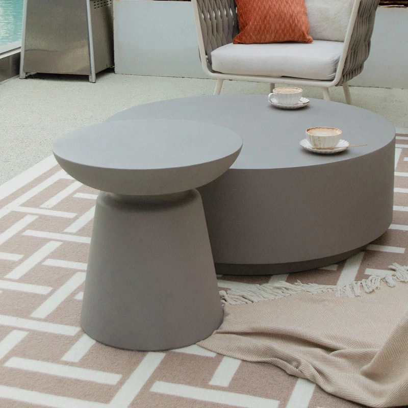 Image of Elementi Kylix GRC Side Table in Grey Grey Unisex