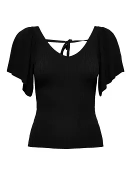 Image of ONLY Back Detail Top Women Black