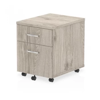 Image of Trexus 2 Drawer Mobile Pedestal 430x500x510mm Grey Oak Ref I003223