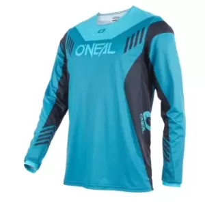 Image of O'Neal Element FR Plain V.22 Long Sleeve Jersey Petrol/Teal-Medium