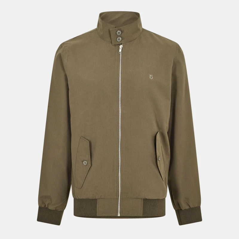 Image of Peter Werth Mens Harrington Jacket Khaki male Medium