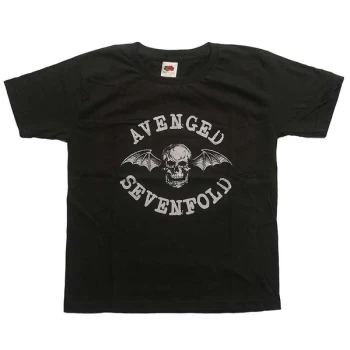 Image of Avenged Sevenfold - Classic Deathbat Kids 7-8 Years T-Shirt - Grey