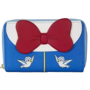 Image of Loungefly Disney Snow White Cosplay Bow Zip Around Wallet