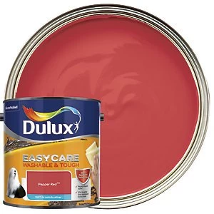 Image of Dulux Easycare Washable & Tough Pepper Red Matt Emulsion Paint 2.5L