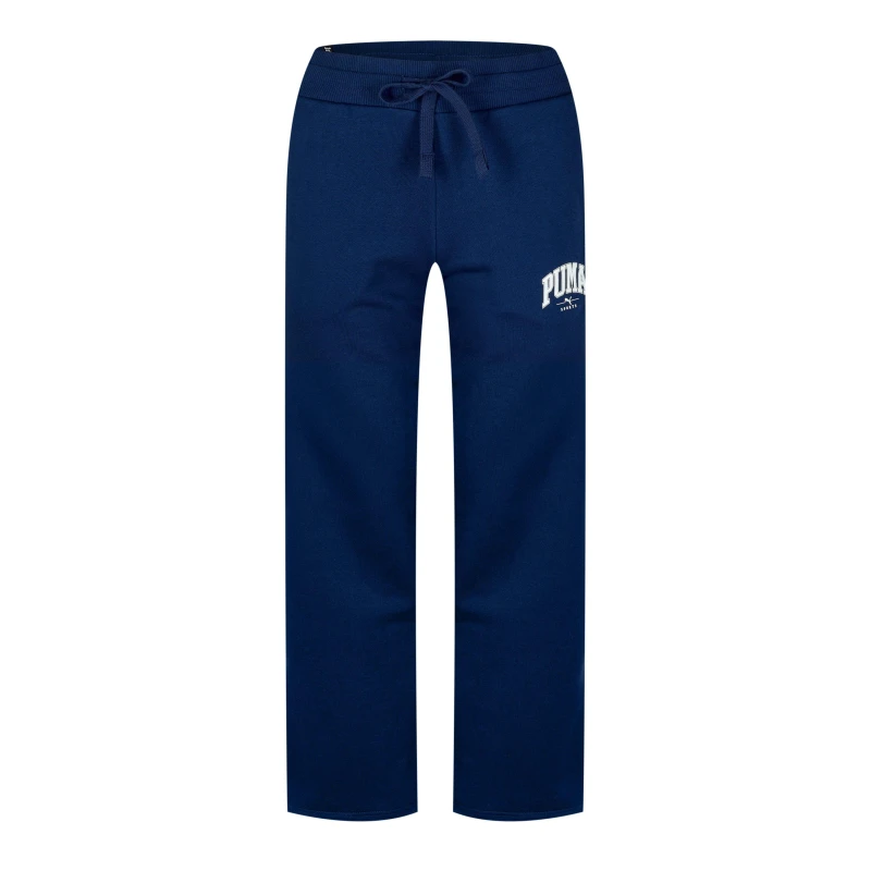 Image of Puma Squad Wide Leg Pants Fl Joggers Womens - Blue Blue 8