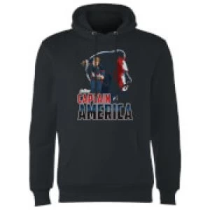 Image of Avengers Captain America Hoodie - Black - XL