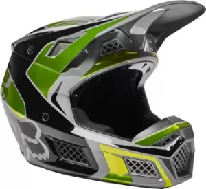 Image of FOX V3 RS Mirer Motocross Helmet, yellow Size M yellow, Size M