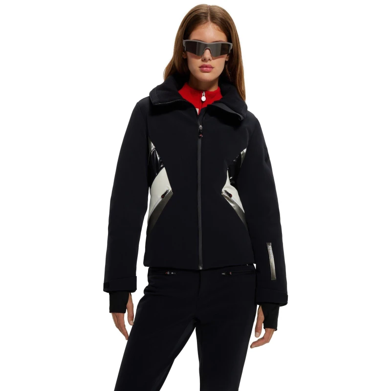 Image of Boss Womens Weather-Resistant Ski Jacket Black female 10 (M)