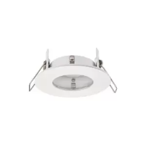 Image of Saxby Speculo - LED Fire Rated 1 Light Bathroom Recessed Light Matt White, Glass IP65