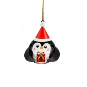Image of Sass & Belle Festive Penguin Hanging Bell Decoration