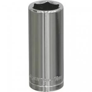 Image of Genuine SEALEY S3818D WallDrive® Socket 18mm Deep 3/8Sq Drive