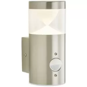 Image of Zinc POLLUX 4W LED Outdoor Wall Light with PIR Stainless Steel