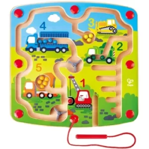 Image of Hape Wooden Construction & Number Magnetic Maze