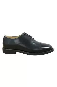 Image of Leather Capped Oxford Laced Cadet Shoe