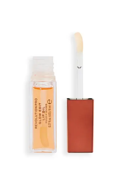 Image of Revolution Pro Glow Edit Lip Oil Soleil Orange