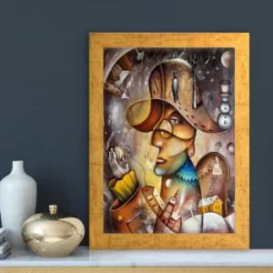 Image of AC1028564926 Multicolor Decorative Framed MDF Painting