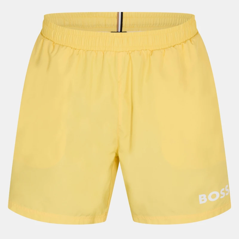 Image of Boss Mens Dolphin Swim Shorts Bright Yellow male S