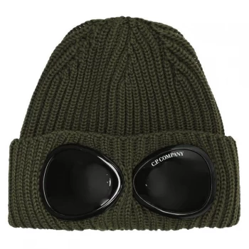 Image of CP COMPANY Goggle Knit Hat - Olive 665