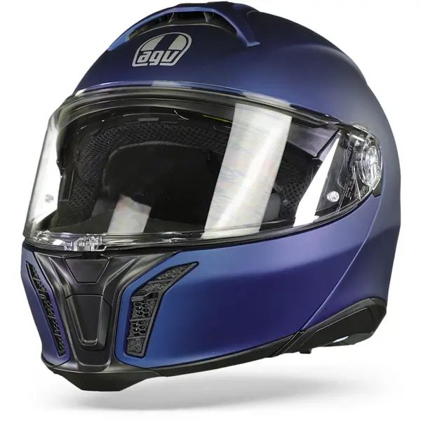 Image of AGV Tourmodular Solid Mplk Galassia Blue Matt Modular Helmet S