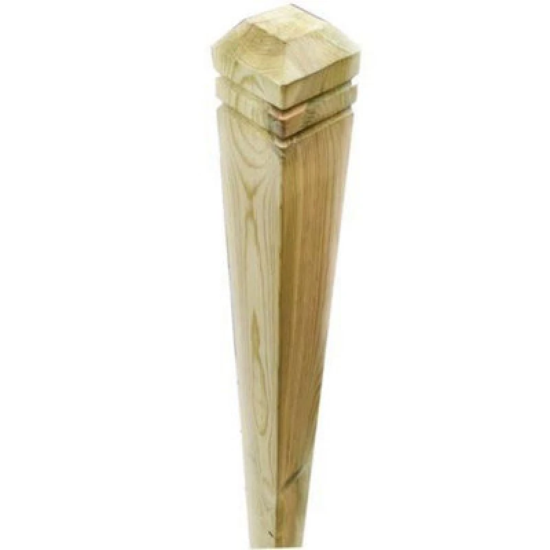 Image of Snowdon Timber Treated Chamfered Decking Newel Post (H) 1.25M (W) 82mm 8 Pack