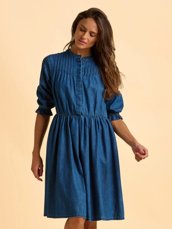 Image of Brakeburn Womens Icylyn Dress in Blue Size: 8 Blue Female 8