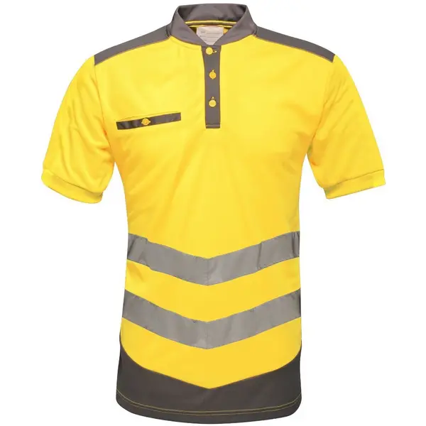 Image of Regatta Mens Tactical Threads Polo Shirt Hi-Vis Quick Dry Workwear 3XL - Chest 49-51' (124.5-129.5cm)