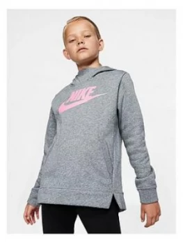 Image of Nike Older Girls Pullover - Grey/Pink