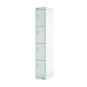 Image of Four Compartment Express Standard Locker D300mm Light Grey Door