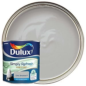 Image of Dulux Simply Refresh One Coat Chic Shadow Matt Emulsion Paint 2.5L