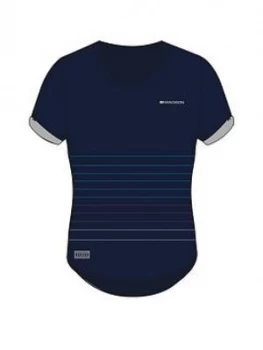 Image of Madison Leia Women'S Short Sleeve Jersey, Ink Navy / Silver Grey