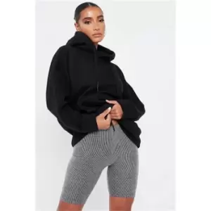 Image of I Saw It First Grey Brushed Rib Cycling Short - Grey