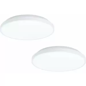 Image of Loops - 2 pack Wall / Ceiling Light White Round Surface Moutned 240mm 16W led