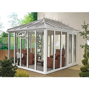 Image of Wickes Edwardian Full Glass Conservatory - 15 x 10 ft