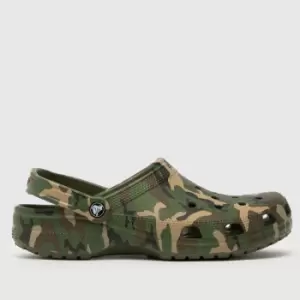 Image of Crocs Khaki Classic Camo Clog Sandals