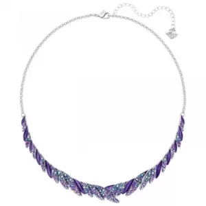 Image of Ladies Swarovski Silver Plated Hearty Necklace