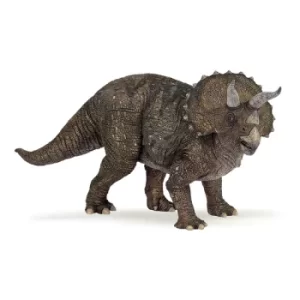 Image of PAPO Dinosaurs Triceratops Toy Figure, Three Years or Above, Multi-colour (55002)