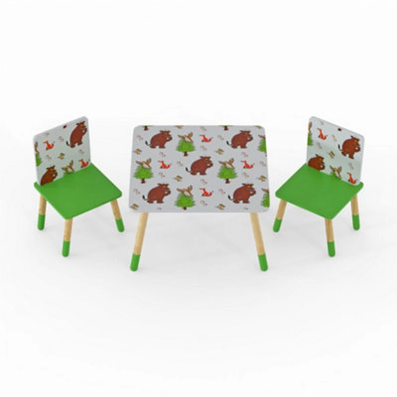 Image of Kidsaw Gruffalo Pattern Table & Chairs, Multi GRTC2