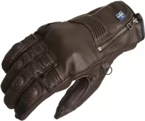 Image of Halvarssons Hofors perforated Motorcycle Gloves, brown, Size L, brown, Size L