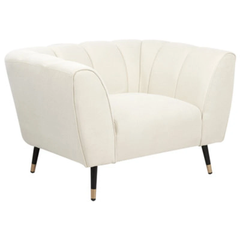 Image of Beliani Fabric Armchair Beige Orsta