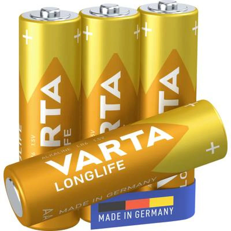 Image of Varta Varta Longlife AA battery Alkali-manganese 2800 mAh 1.5 V 4 pc(s) 04106101354