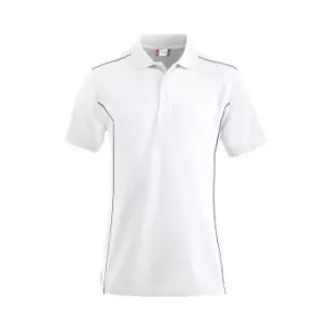 Image of Clique Mens New Conway Polo Shirt (S) (White)