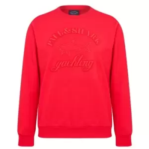 Image of Paul And Shark Logo Sweatshirt - Red