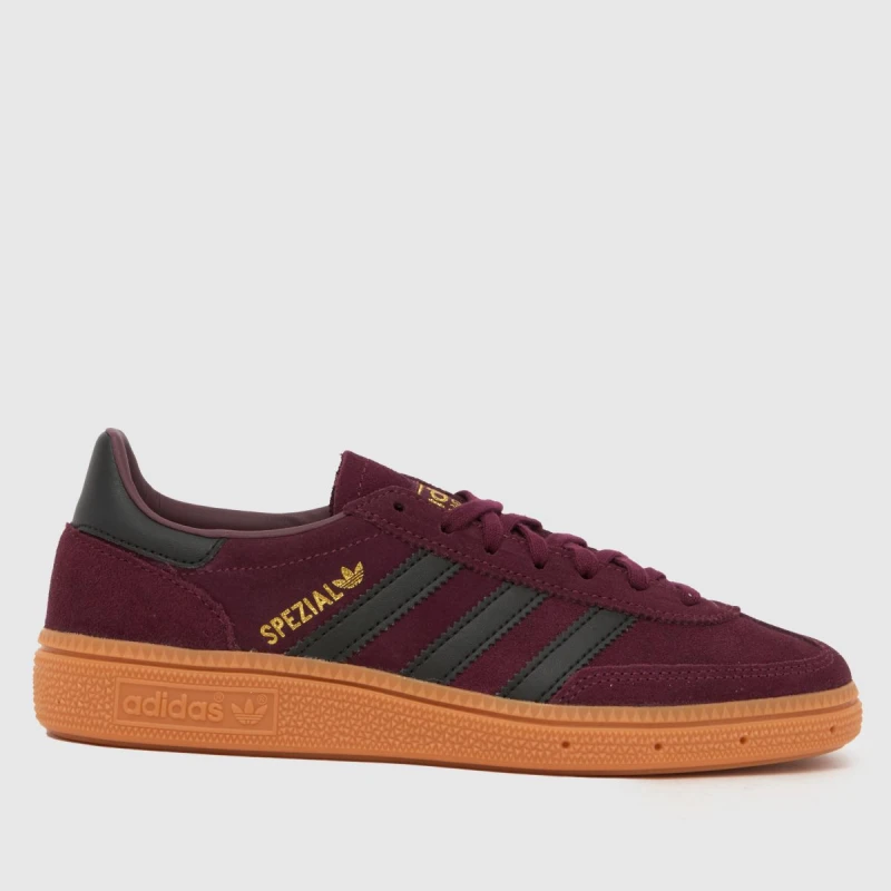 Image of adidas Originals Junior Handball Spezial Shoes Maroon/Black unisex 4 (36.7)