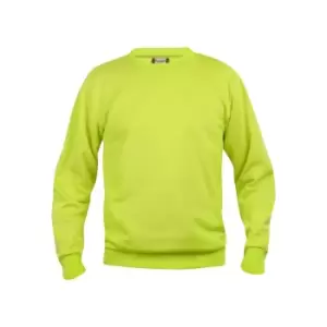 Image of Clique Unisex Adult Plain Sweatshirt (M) (Visibility Green)