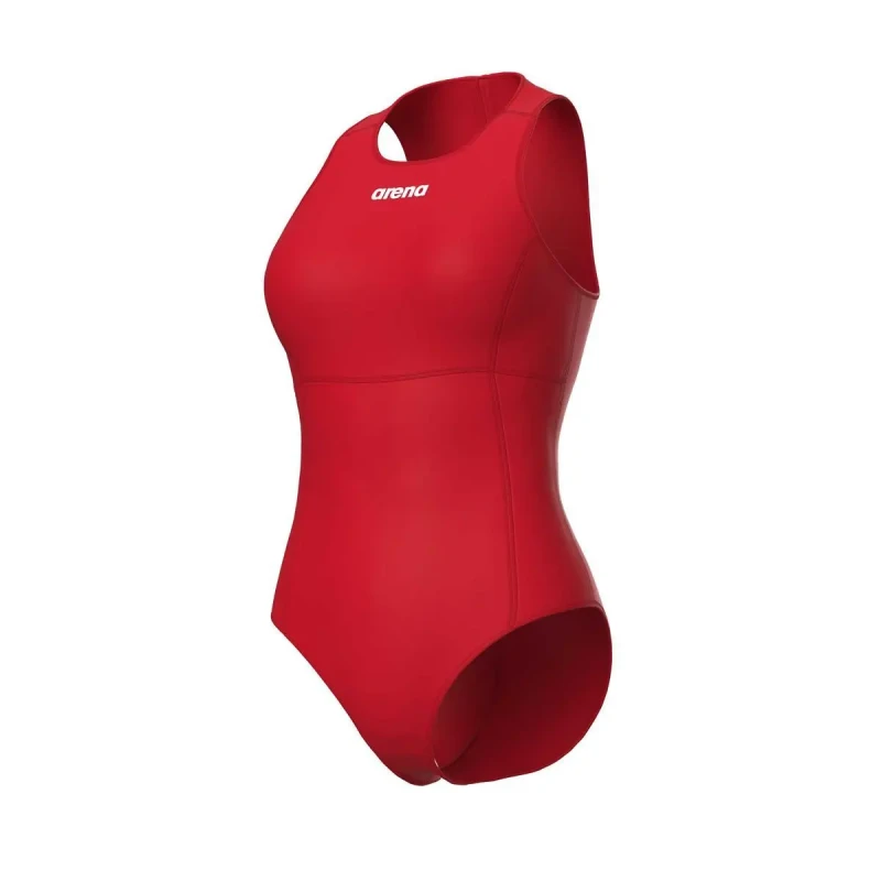 Image of Womens 1 Piece swimsuit Arena Team Solid Rouge Female 38