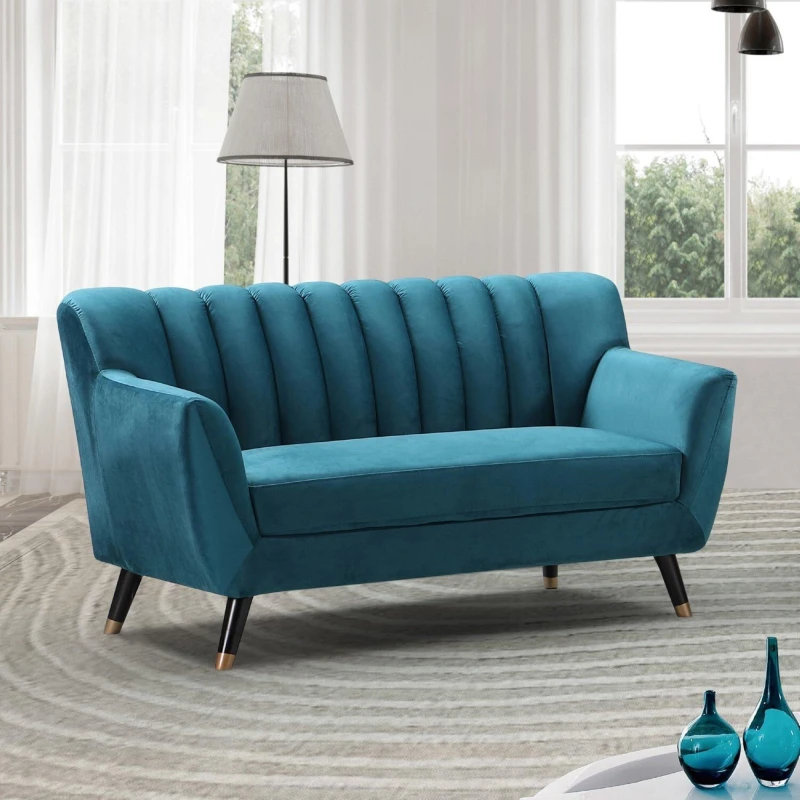 Image of Artemis Home Morgan 2 Seat Sofa in Teal Teal Unisex